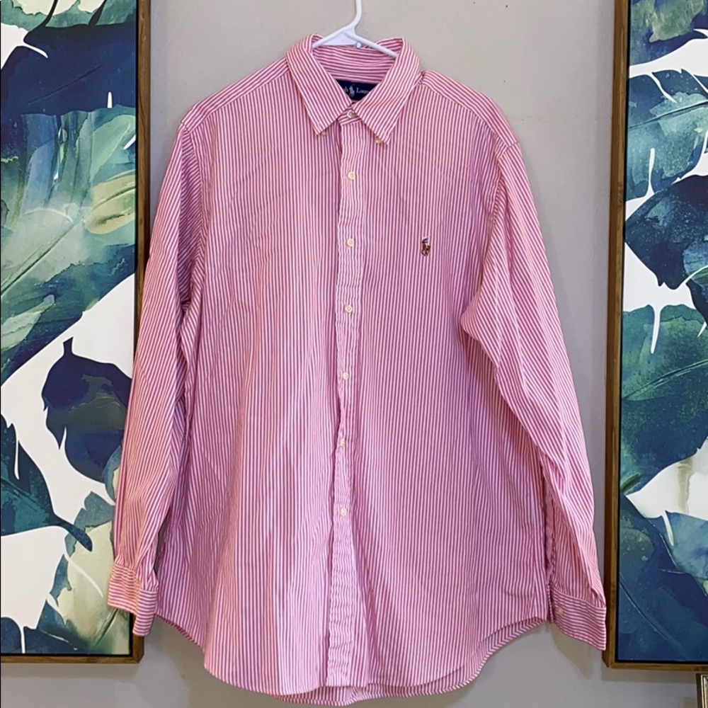 Ralph Lauren Men’s Button Up Shirt Size 16 1/2 34/35 in Excellent Condition - Picture 3 of 15